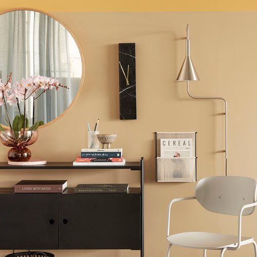 Hübsch wand tijdschriftenhouder String - katoen/ijzer - 28x5xh32cm - vtwonen shop