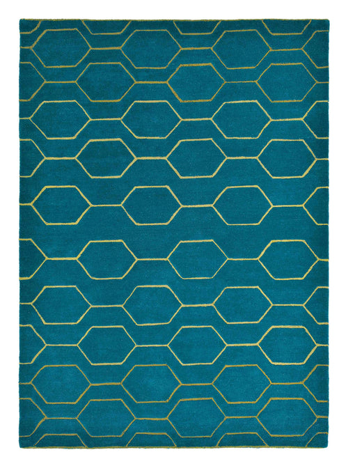 Laagpolig vloerkleed Wedgwood Arris Teal 37307 170x240 cm - vtwonen shop