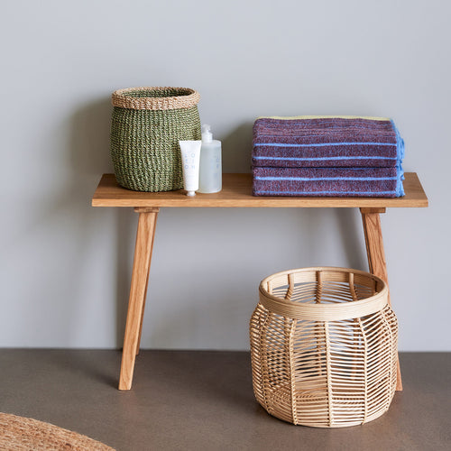 Hübsch manden Luna - rotan - ø34xh30, ø44xh34cm