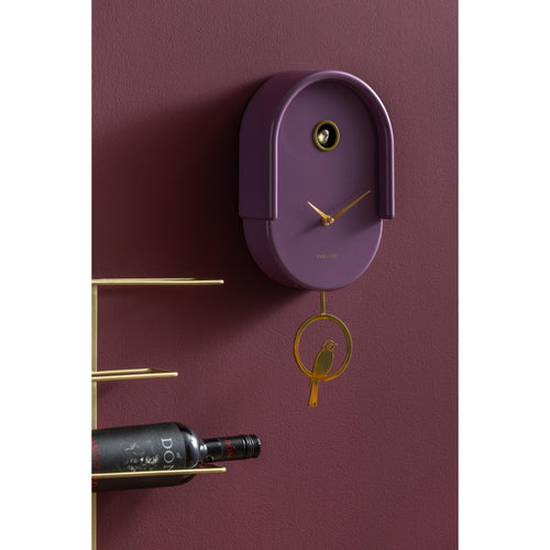 Karlsson wandklok Tweet - paars - 20x8.5x42cm - vtwonen shop