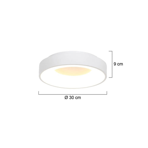 Steinhauer plafondlamp Ringlede - 1 lichts - 30x 9 cm - wit - vtwonen shop