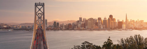 Sanders & Sanders fotobehang Californië stad beige - 368 x 124 cm - 612311