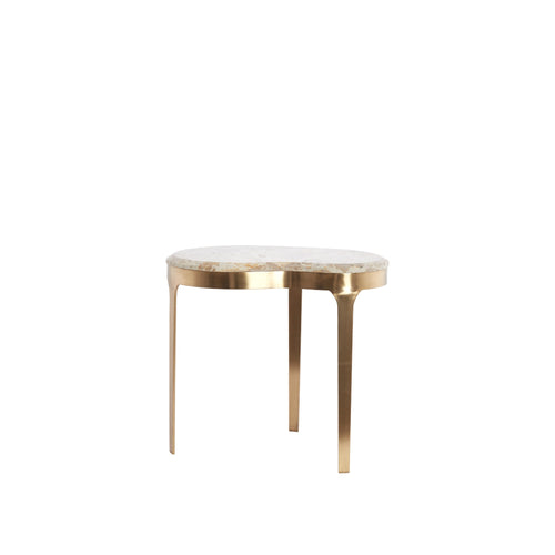 Light & Living bijzettafel Giulio - bruin - Ø51cm