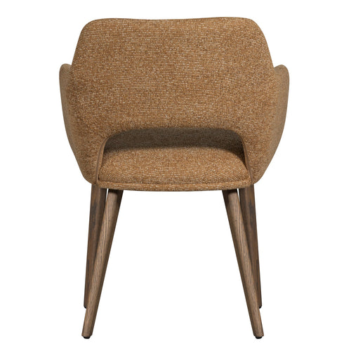 WOOOD eetkamerstoelen Murat Houten Bruine Poot - Geel - Set van 6
