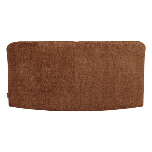 WOOOD hoekelement rond Mojo Base - Wollig - Roestbruin - 74x110x110