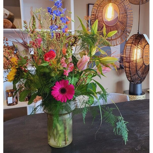 FurniLux Riba 1 vaas - Brown - 15x15x19.5 cm - vtwonen shop