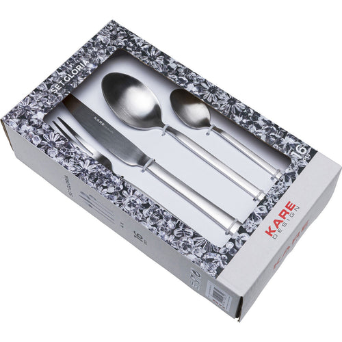 Kare Design Bestek Gloria zilver (16-part)
