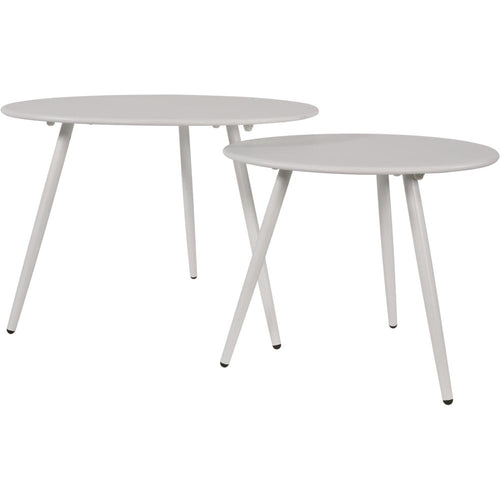 Lesli Living sidetable Rafael - wit - Ø60x41cm