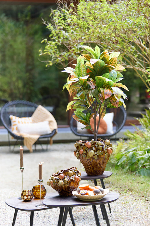 Light & Living vaas LEMONI - Ø38x33cm - bruin - vtwonen shop