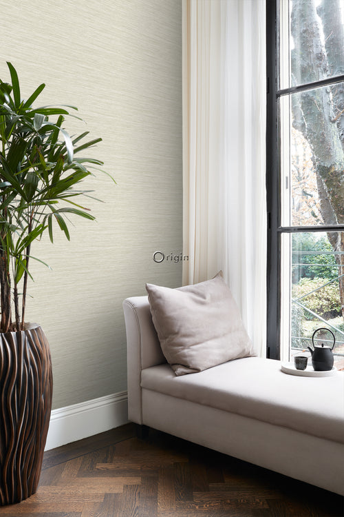 Origin Wallcoverings behang geweven structuur lichtbeige - 0,53 x 10,05 m - 347651 - vtwonen shop