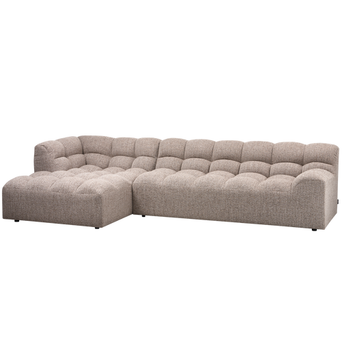 WOOOD chaise longue Allure - Polyester - Bruin Melange - 79x324x165 - vtwonen shop