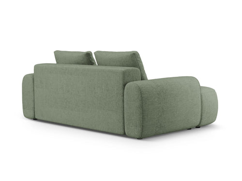 Cosmopolitan Design Bank Linz 3-zits, structurele stof donker olijfgroen - 100x200x84cm