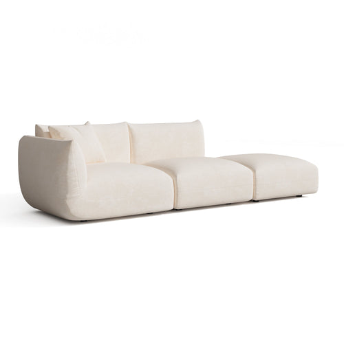 Sia Home -  NOOMA - Chenille fluweel - Crème - 302cm - vtwonen shop