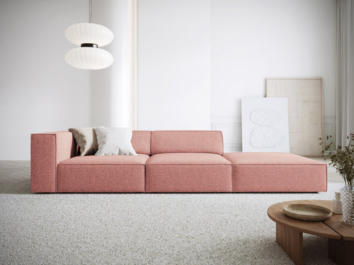 Cosmopolitan Design Rechte bank Arendal 4-zits, chenille, roze - 102x262x70cm