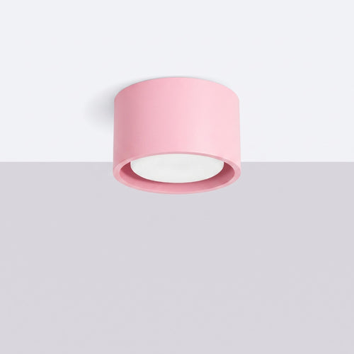 Sollux Lighting Plafondlamp MODO 1 roze Gx53 - 10x10x6cm