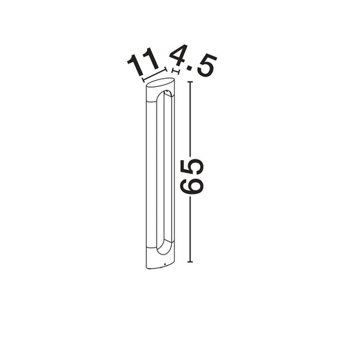 Nova Luce DIRA Buitenbol met antracietkleurige LED-verlichting, 6W 257lm, IP65, 3000K