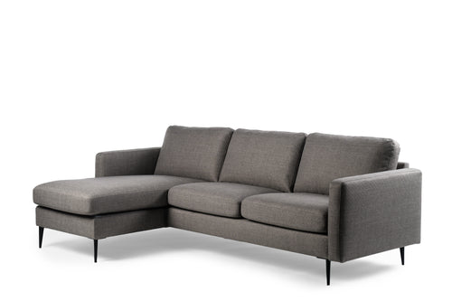 Duverger® 3-zitbank Twisted - taupe - chaise longue links of rechts - vtwonen shop