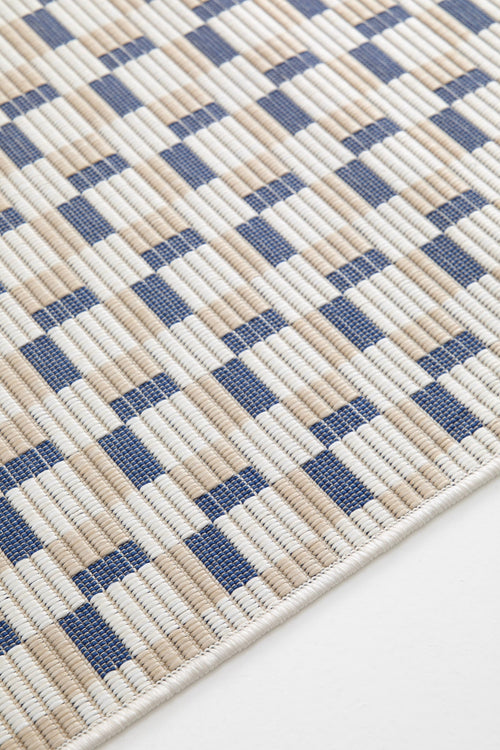 AFK Living vloerkleed Memphis - voor binnen en buiten - blauw - 160 x 230 cm