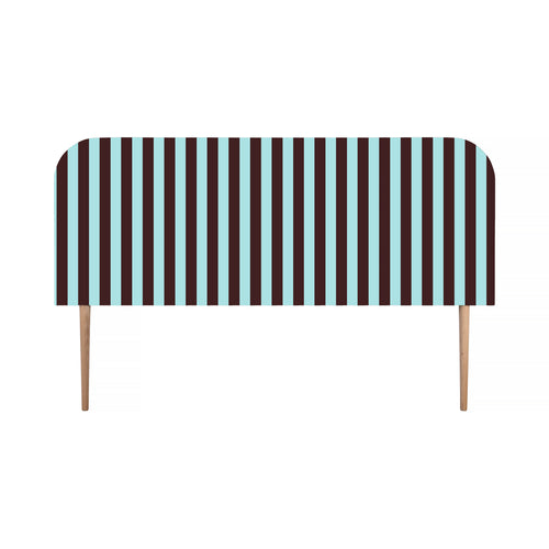 Gestoffeerd fluwelen hoofdbord met strepen 160x97cm