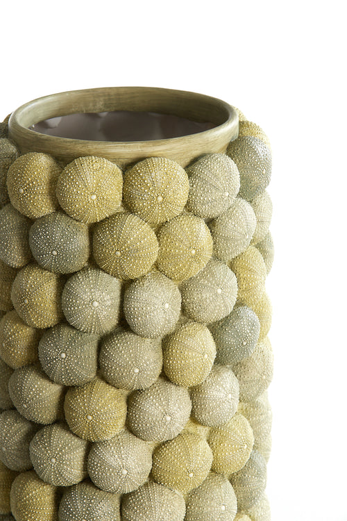 Light & Living vaas SEA URCHIN - Ø25x40cm - groen