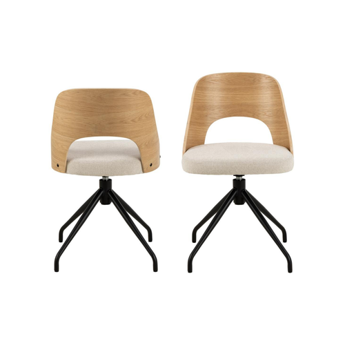 Rebellenclub Eetkamerstoel Betio - Beige - vtwonen shop