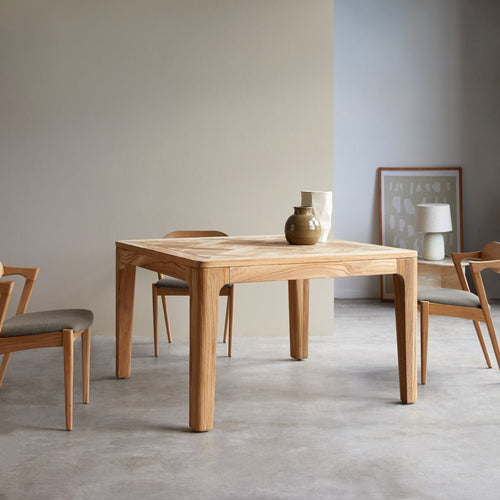 Tikamoon Tafel van gerecycled massief teakhout voor 4/6 personen - Naturel - vtwonen shop