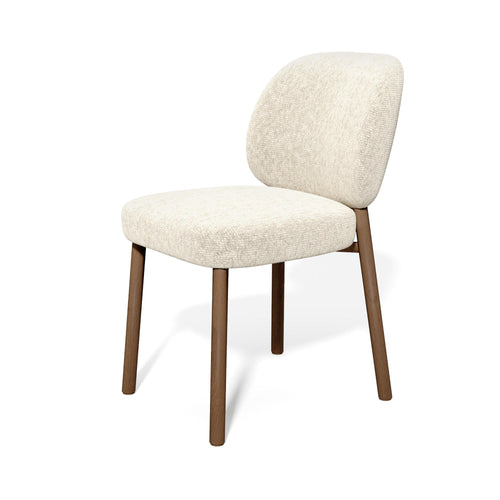 Premium Interiors - Set van 2 stoelen MOKA - fluweel met structuur beige 47cm