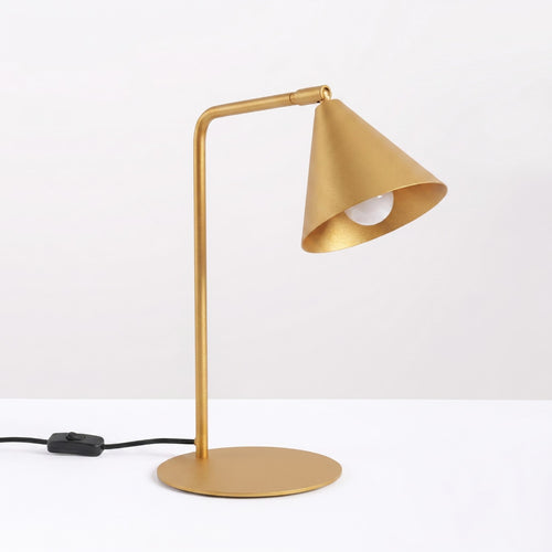 Sollux Lighting Tafellamp NOX goud - 18x18x35cm