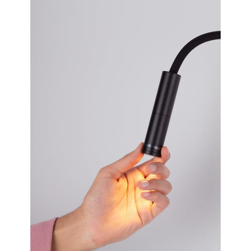 Nova Luce SONICA Leeslamp voor aan de muur, zandkleurig zwart, LED 6W 453lm 3000K IP44, aan/uit-schakelaar