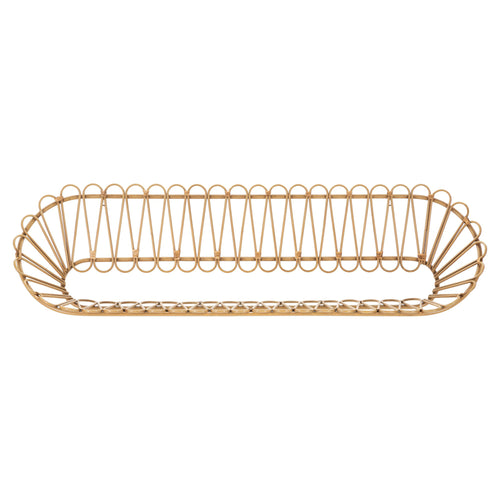 Mauro Ferretti wandplank - 162x28x43,5 cm - bruin