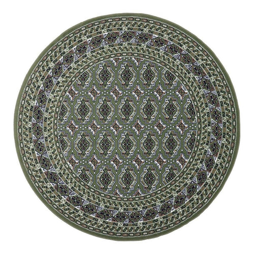 Rond Vintage Vloerkleed Rond Marad Groen Interieur05 - 235 x 235 cm - vtwonen shop