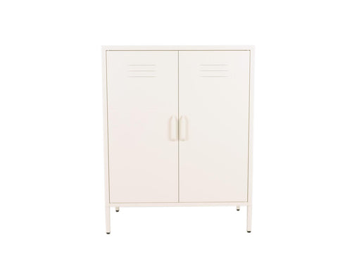 MaximaVida metalen lockerkast Finn 80 x 40 x 102 cm ivoor - 2 schappen - vtwonen shop