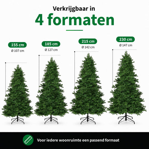 Black Box Trees Brampton Kerstboom - Realistische Kunstboom met Scharnierconstructie - Kerstversiering voor Binnen - Klassieke Boom van PE Naalden -