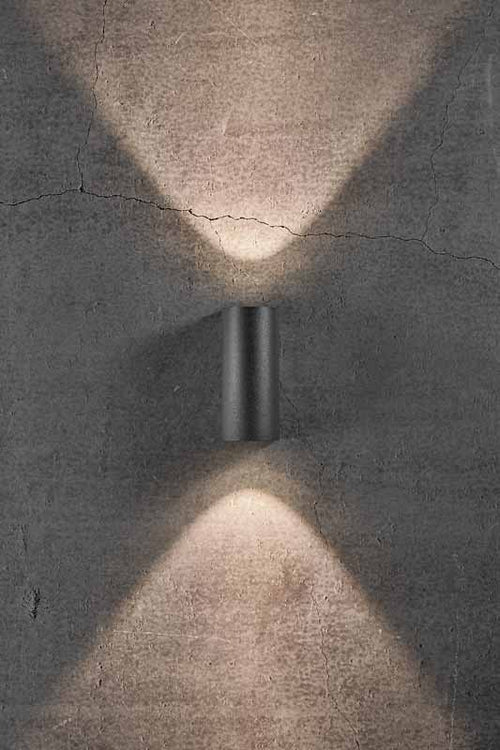 Nordlux Asbol Wandlamp Buiten - 2-lichts LED - 3000K - IP44 - Zwart - vtwonen shop