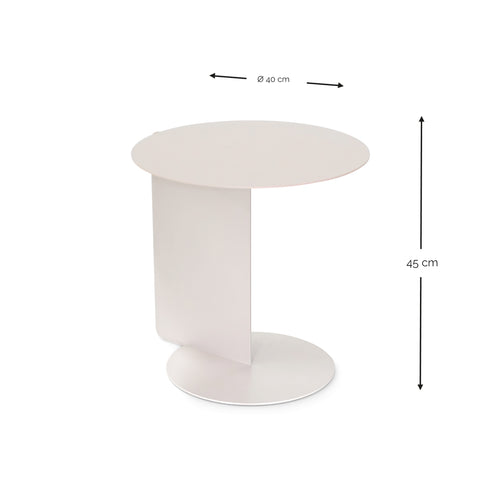 Spinder Design bijzettafel Salsa - Silky Taupe - Ø 40