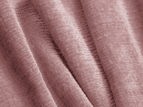 Micadoni rechter hoekbank Jenny 5-zits, chenille roze - 145x200x73cm