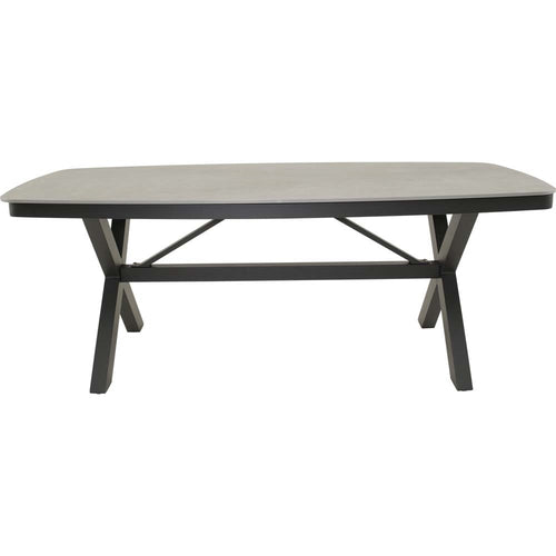 Lesli Living tuintafel Davos - grijs - 200x100cm