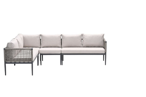 Teramon hoekset - 4-dlg. - carbon black - taupe - desert sand - vtwonen shop