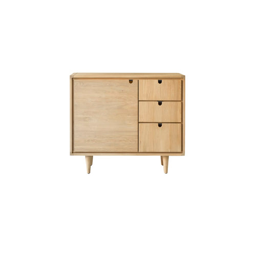Tikamoon Massief eikenhouten badmeubel 95 cm - Naturel