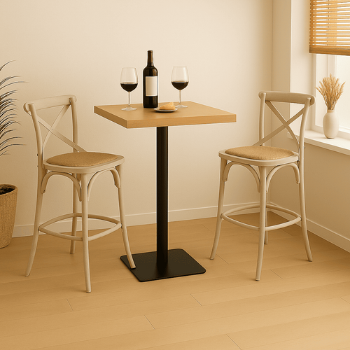 Signature - BISTROT Barkruk - Zwart - 42x70x35 cm