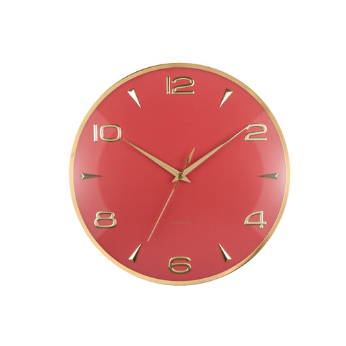 Karlsson wandklok Sienna Glow - rood - Ø40.6cm - vtwonen shop