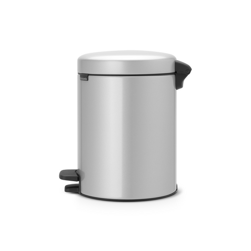 Brabantia NewIcon Pedaalemmer, 5 liter, kunststof binnenemmer - Metallic Grey