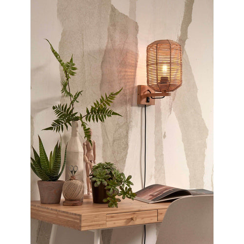 GOOD&MOJO wandlamp Tanami - bruin - Ø60cm - vtwonen shop