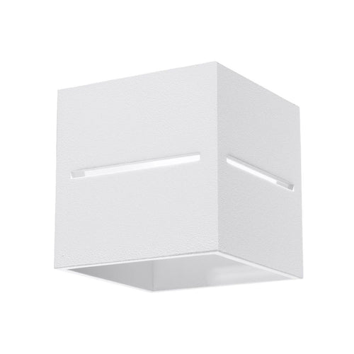 Sollux Lighting Wandlamp LOBO wit - 10x12x10cm