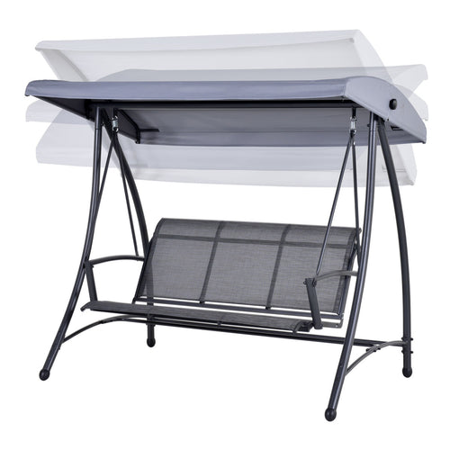 Rubens schommelbank - 3-zits -carbon black - antraciet - vtwonen shop