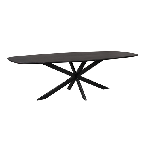 Starfurn - Eettafel Ferris - Zwart - 120x280x76 cm