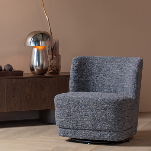 WOOOD tafellamp Lumor - Metaal - Chroom - 44x31x31
