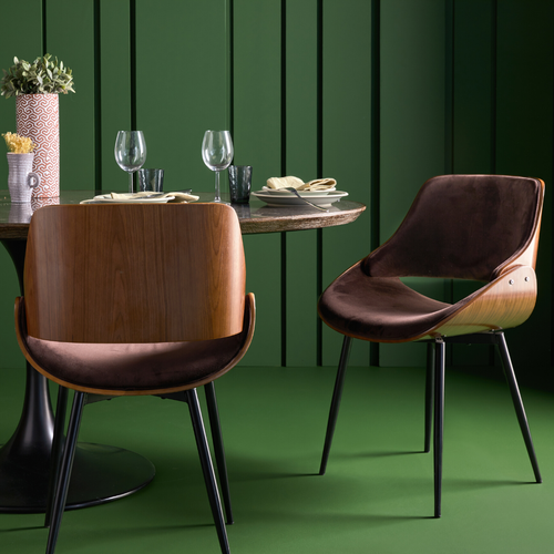 Signature - Set van 4 stoelen - Naturel - 51x63x61 cm