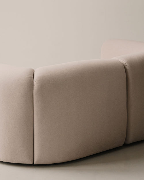 noo.ma Flom 3-zits modulaire hoekbank - Cloud Beige, zacht zitcomfort