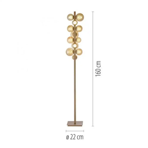 Neuhaus PURE vloerlamp Popup - 12 lichts - 22  x 160   cm - champagne